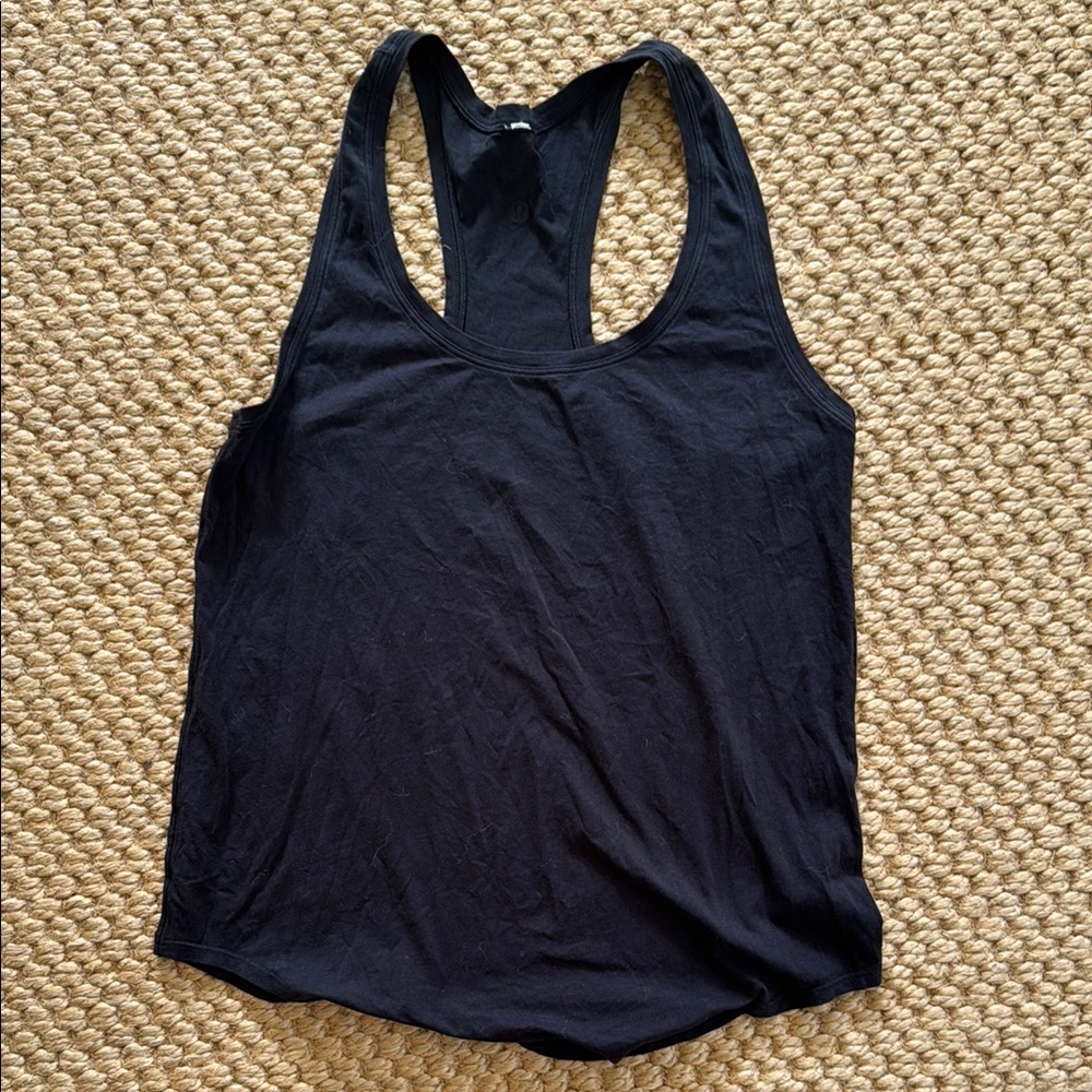 Lululemon Love Tank Black Racerback Relaxed Tank Top